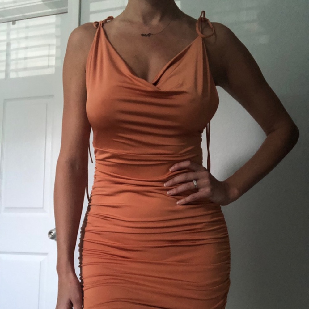 Sexy Silk Dress with Ties